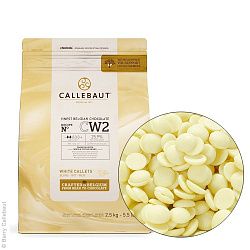 Шоколад Каллебаут Callebaut Белый 25.9%, 1кг.