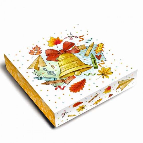 Коробка для 9 конфет "Звонок" 13,8*13,8*3,8см фото 2