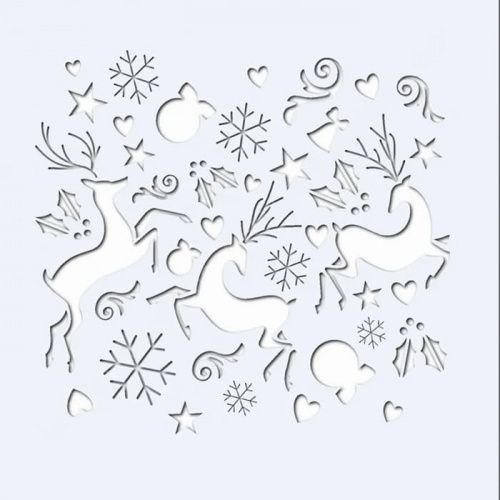 Трафарет "Christmas deer" Рождественский олень