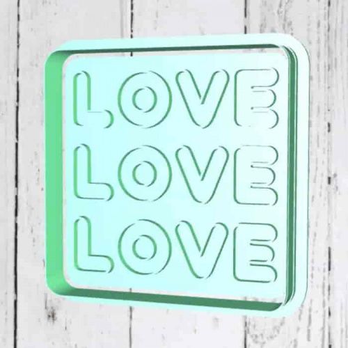 Штамп+резак «Love №2» Штамп+резак «Love №2»