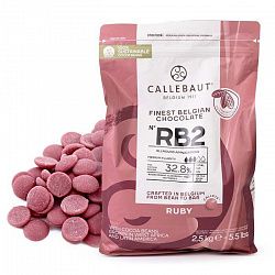 Шоколад Каллебаут Callebaut рубиновый RUBY 32,8%, 1кг