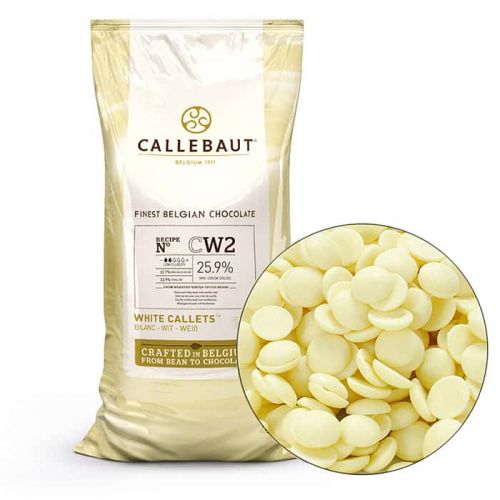 Шоколад Каллебаут Callebaut Белый 25.9%, упаковка 10кг