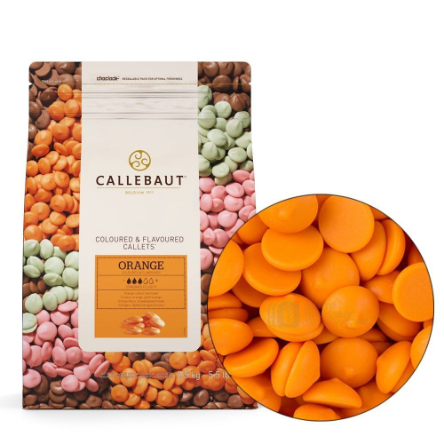 Шоколад Каллебаут Callebaut со вкусом апельсин, 2,5кг.