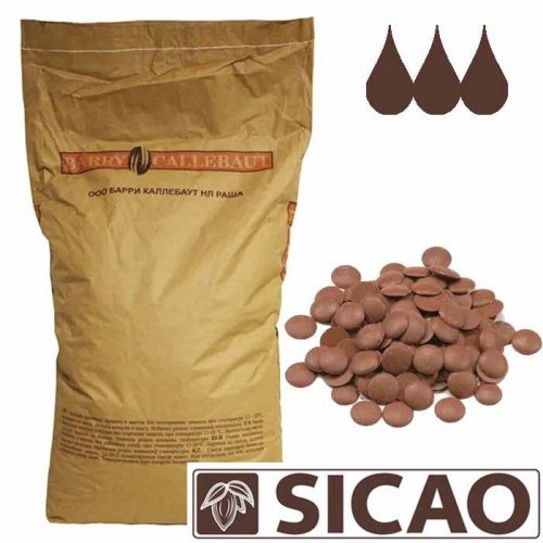 Шоколад Сикао Sicao (Chocovic Mateo) Молочный, (Россия, г.Чехов), упаковка 20кг